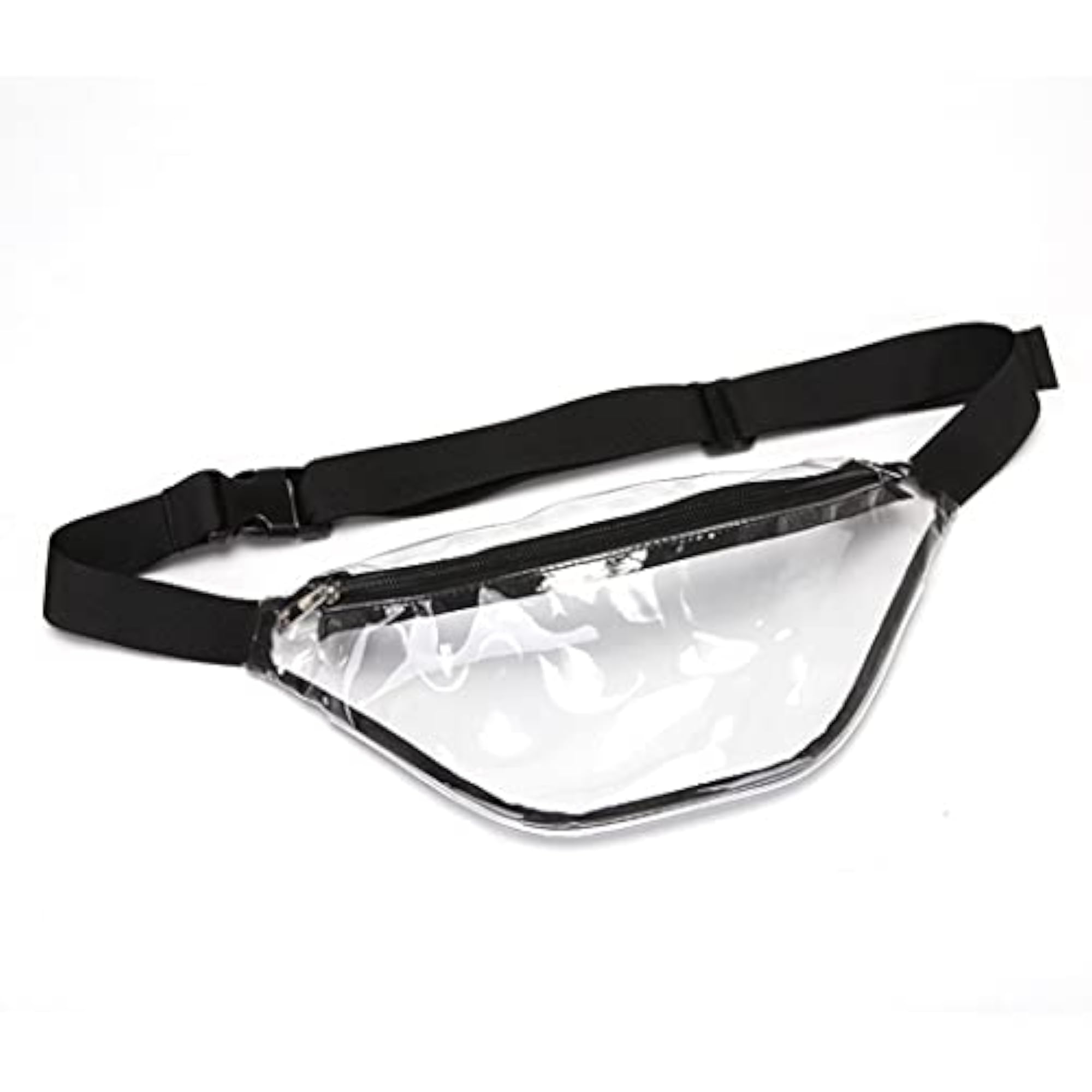 Transparent Polyester Crossbody Bag, Casual Fashion